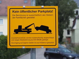Abschleppzone