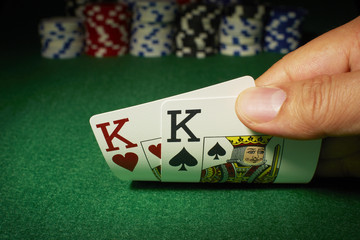 Poker, Tisch, Jeton, 2 K&ouml;nige