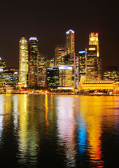 Singapore in neon light