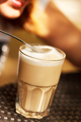 macchiato on the table