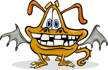 cartoon funny monster illustration