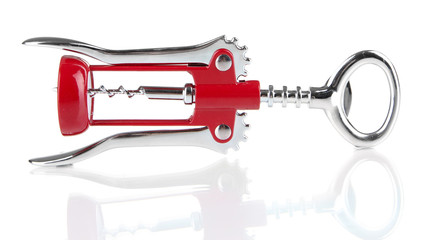 Corkscrew isolated on white