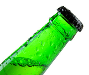 Bottle of beer isolated on white