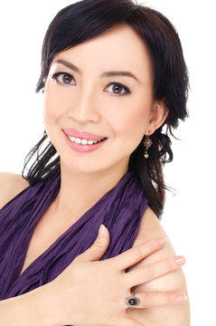 Beautiful mature middle aged Chinese Asian woman