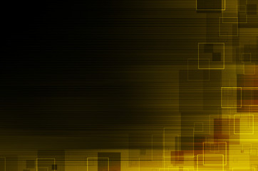 Obraz premium dark yellow technical abstract background