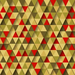 Stof per meter Zigzag Driehoek patroon