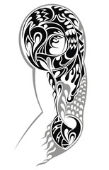 Tattoo designe for a man's body (shoulder)