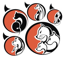Stylized animal paw