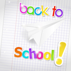 bulle origami : back to school et avion en papier