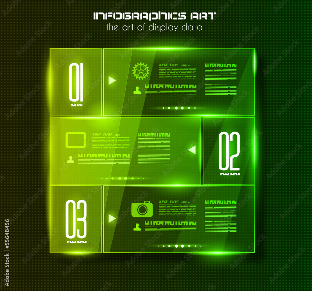 Poster infographic design template with design elements