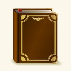 Vector leather book