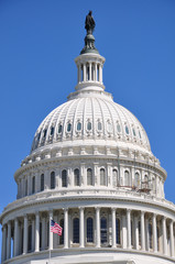 Fototapeta na wymiar Dome of the US Capitol