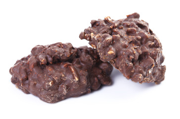 Fresh baked triple chocolate chip cookies