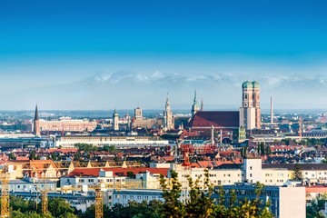 Alpenpanorama München - obrazy, fototapety, plakaty
