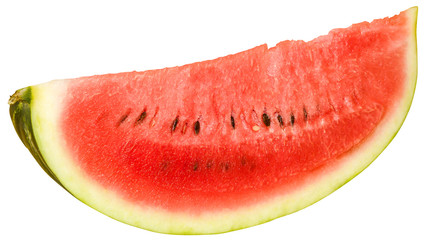 Slice of ripe juicy watermelon