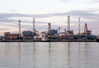 Oil refinery factory at Thailand