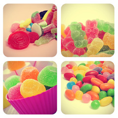 candies collage