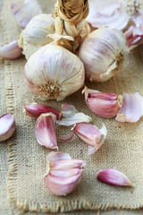 Red garlic from Sicily, Italy