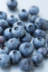 Blueberries, selective focus