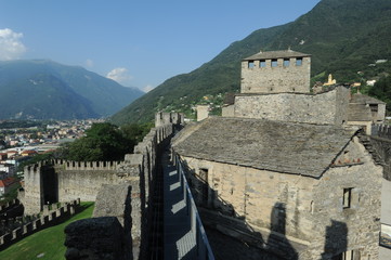 Castello Montebello a Bellinzona patrimonio mondiale del Unesco