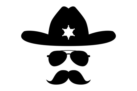 sheriff with bushy mustache