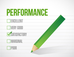 satisfactory performance review illustration