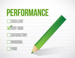 very good performance review illustration