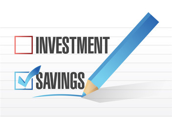 savings over investments illustration design
