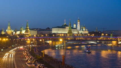 Fototapeta na wymiar Moscow, Kremlin at night