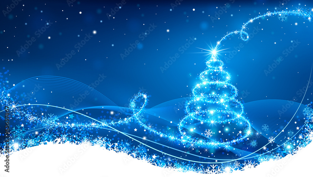 Wall mural Christmas background