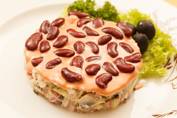 salad with beans