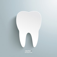 White Tooth Background