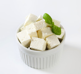 Diced feta cheese