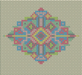 cross-stitch ethnic ornament