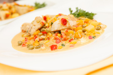 chicken with vegetables