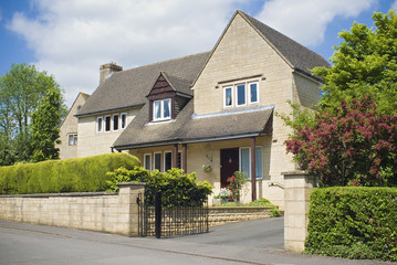 Traditional rural homes scene