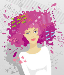 Fashionable women's hairstyle