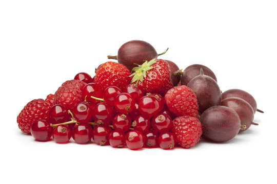 Composition of red berries