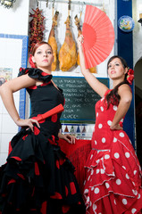 spanish dancers in april flamenco party