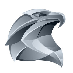 Obraz premium Silver eagle head