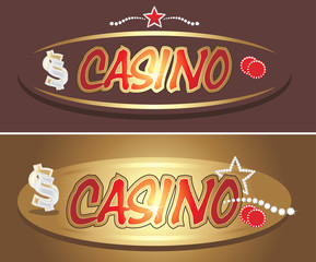 Casino icons for design