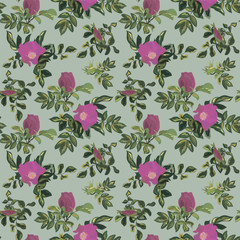 Vintage rose pattern