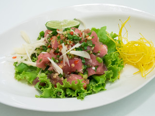 Spicy Katsuo with vegetables