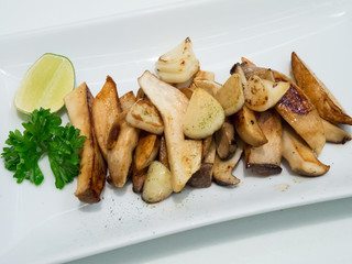 eryngii mushrooms with butter