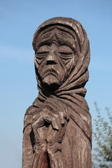 Obraz premium Wooden statue 