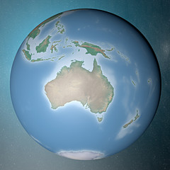 Mondo terra globo Oceania Australia
