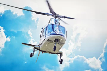 Foto auf Acrylglas Hubschrauber VIP Hubschrauber im Anflug