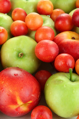 Juicy fruits background