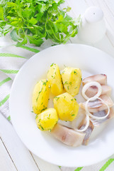 potato and herring