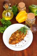 Roasted chicken fillets